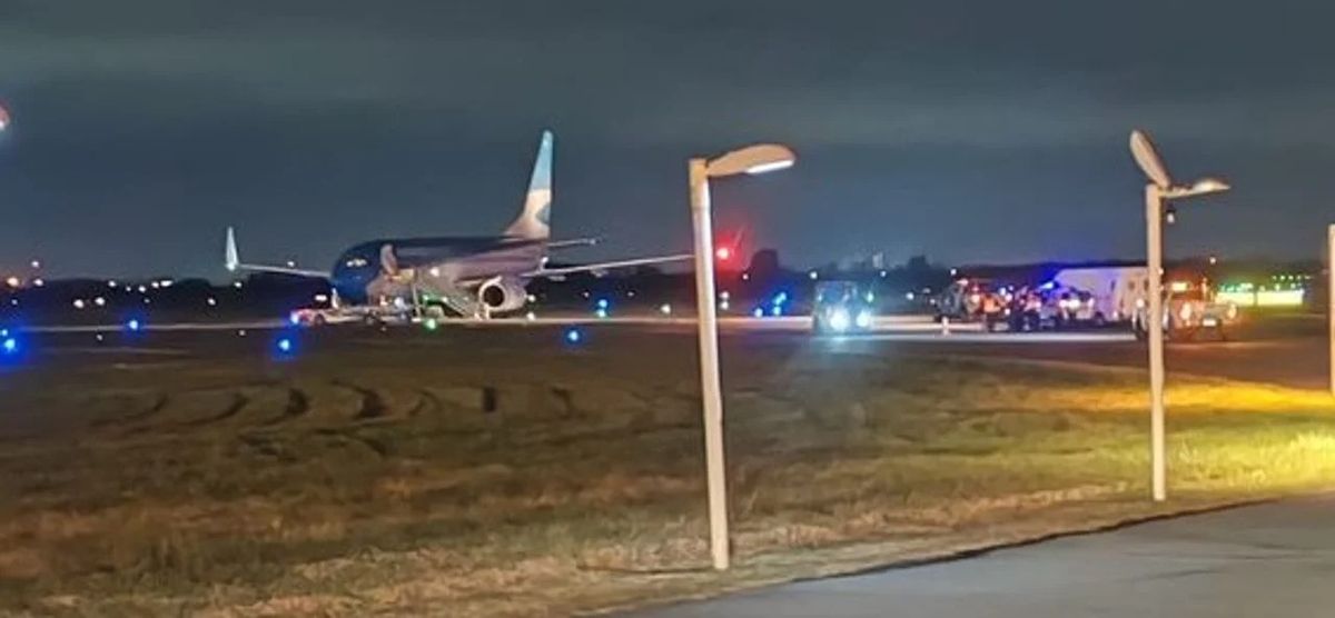 El avión llegaba a Ezeiza desde Mendoza.