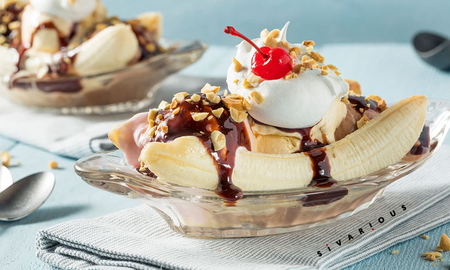 Cómo hacer el postre de banana split con helado Cómo hacer el postre de banana split con helado