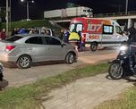 Un automóvil chocó con una moto a la altura del rulo de Cilsa. Un automóvil chocó con una moto a la altura del rulo de Cilsa.