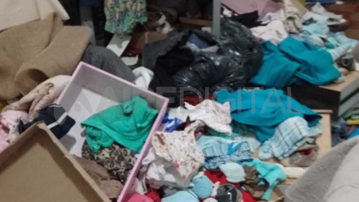 Así estaba una de las habitaciones de la casa