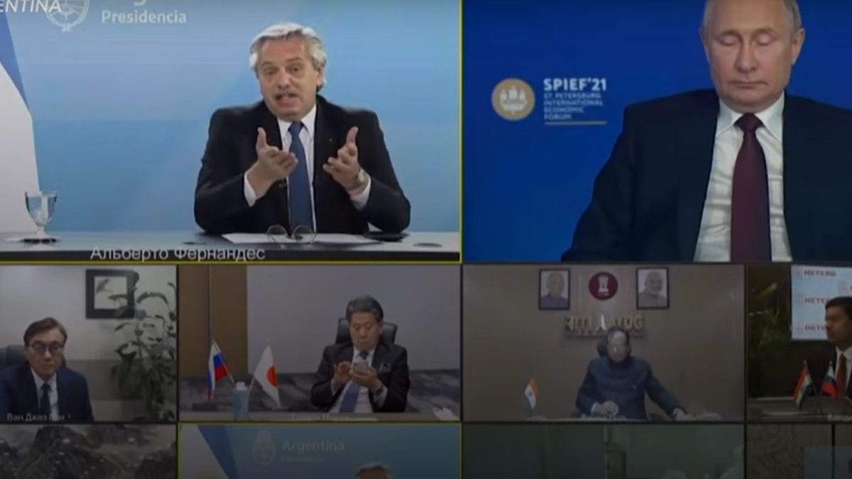 En pleno Zoom con Putin, Alberto Fernández hizo un chiste peronista