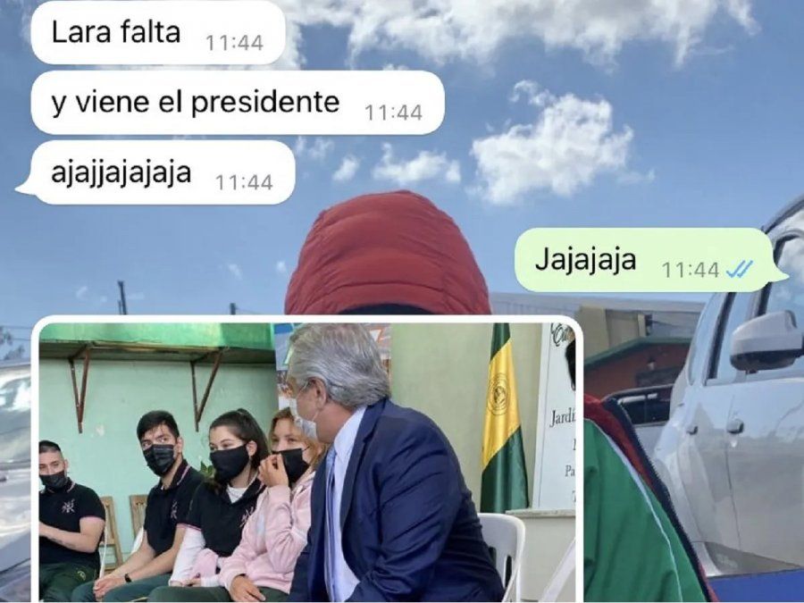 Faltó a clases el día que Alberto Fernández visitó su colegio y es viral