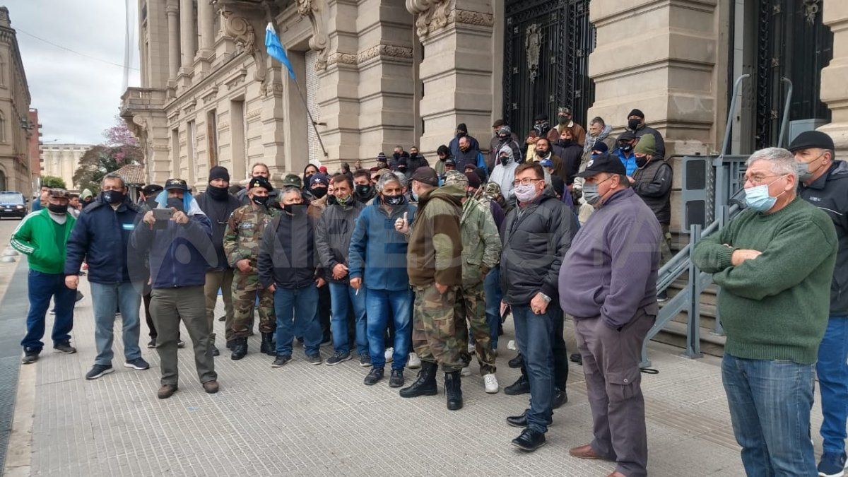 Exsoldados continentales exigen una pensión y obra social.&nbsp;