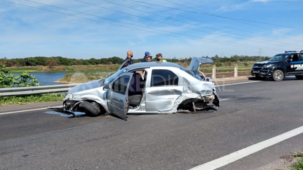 Accidente sobre la ruta nacional 168
