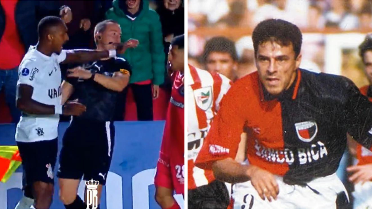 La jugada de un futbolista de Corinthians contra un árbitro que recordó al Loco González