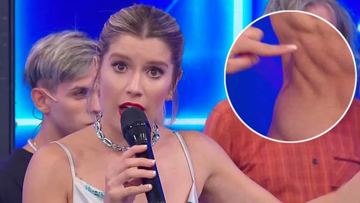 El comentario de Laurita Fern&aacute;ndez al tocar a un participante musculoso.&nbsp;
