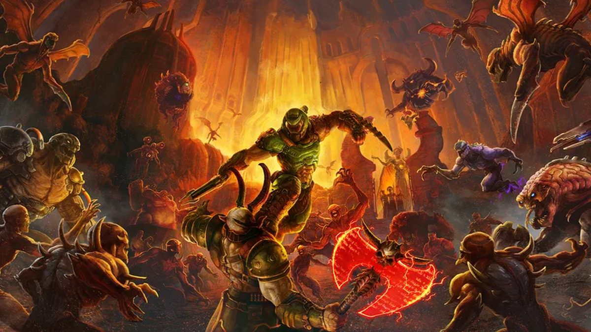 C&oacute;mo ser&iacute;a la colaboraci&oacute;n de Fortnite y DOOM.