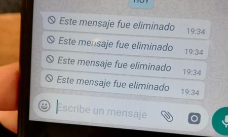 Mensajes eliminados de WhatsApp Mensajes eliminados de WhatsApp