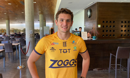 Aquiles Balaudo ya está en la ciudad para la Maratón Santa Fe-Coroda. Aquiles Balaudo ya está en la ciudad para la Maratón Santa Fe-Coroda.