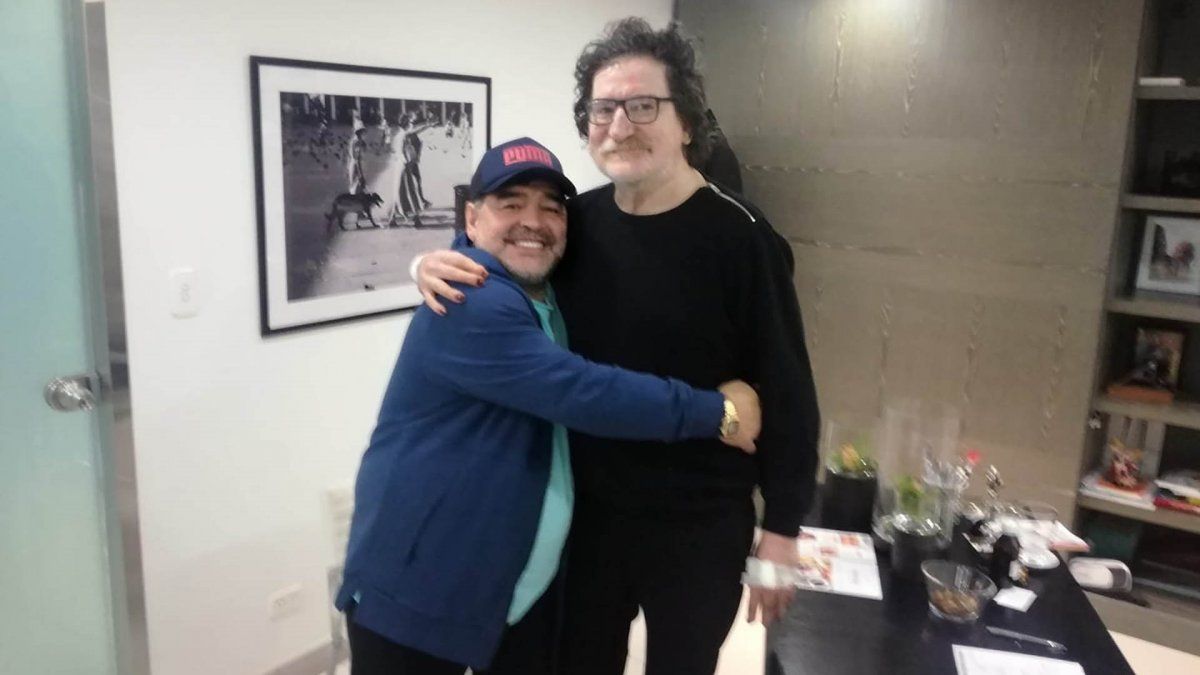 Charly Garc&iacute;a y Diego Maradona