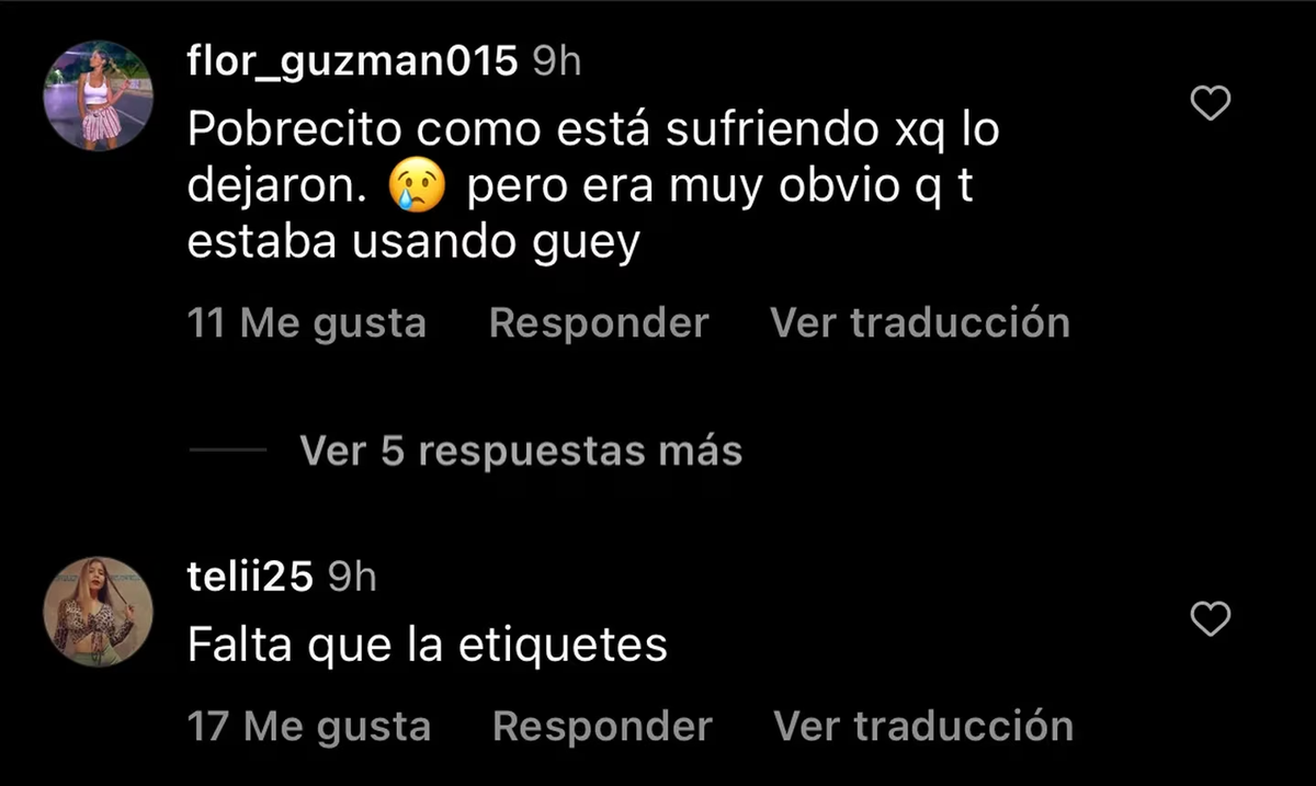 Algunos de los mensajes de los seguidores de Rusherking sobre su nueva canción. Fuente: Redes Sociales