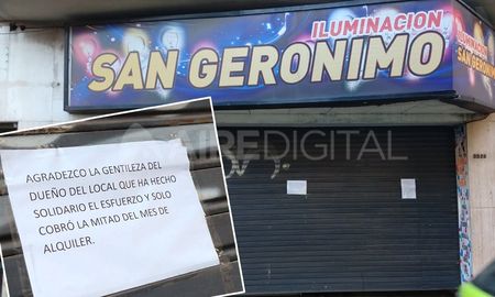 El negocio, que está cerrado por la cuarenenta, está en San Jerónimo al 2500. El negocio, que está cerrado por la cuarenenta, está en San Jerónimo al 2500.