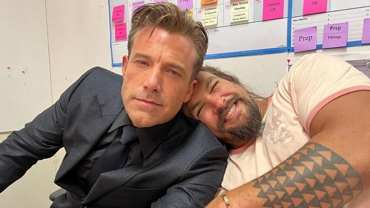 Ben Affleck en el set de Aquaman.