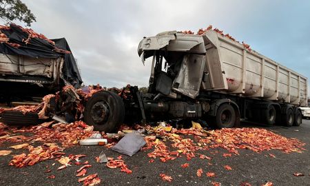 El accidente se produjo en la Autopista Rosario-Buenos Aires, a la altura de Baradero.