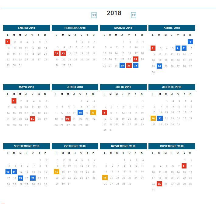 Mirá el cronograma de feriados del 2018