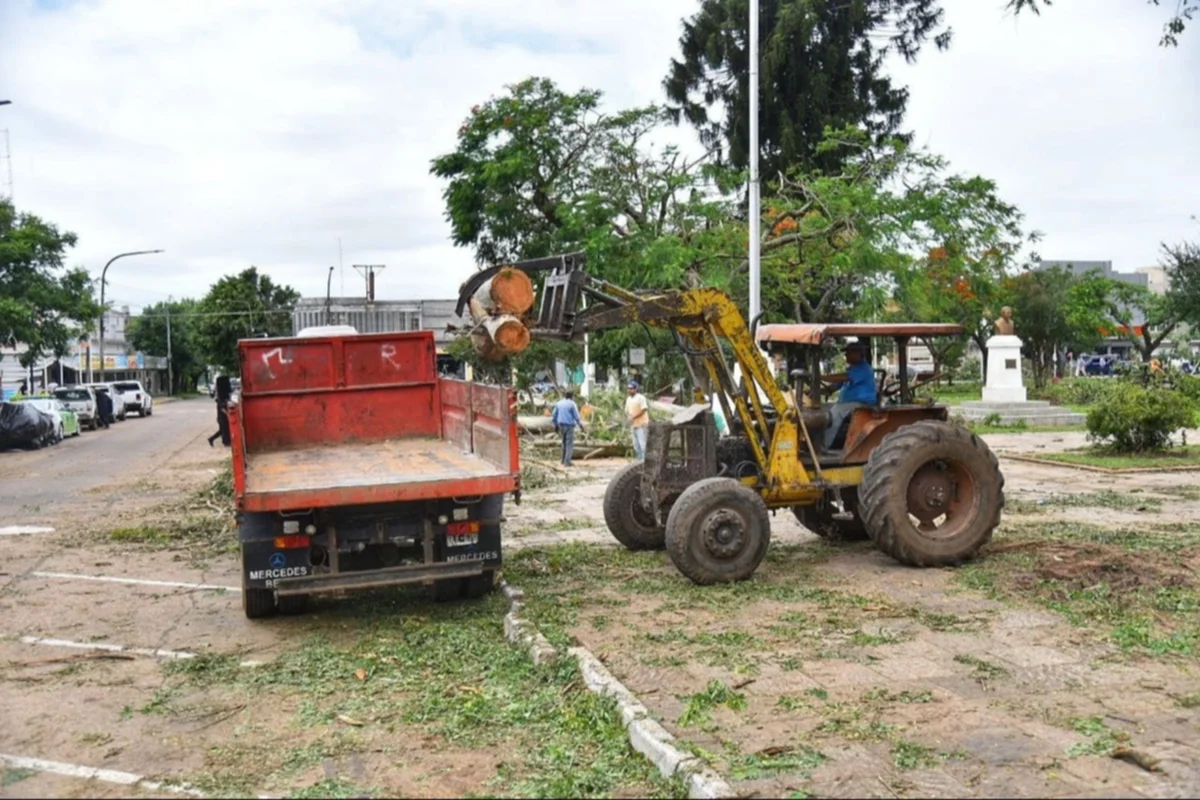 La ciudad de Bella Vista, una de las más afectadas. La ciudad de Bella Vista, una de las más afectadas.