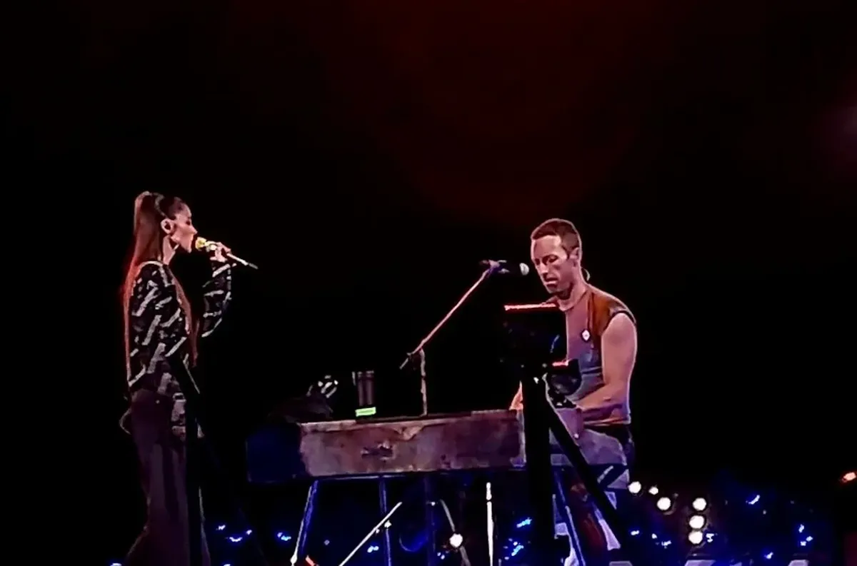 Tini Stoessel cantó con Coldplay y estallaron las redes&nbsp;