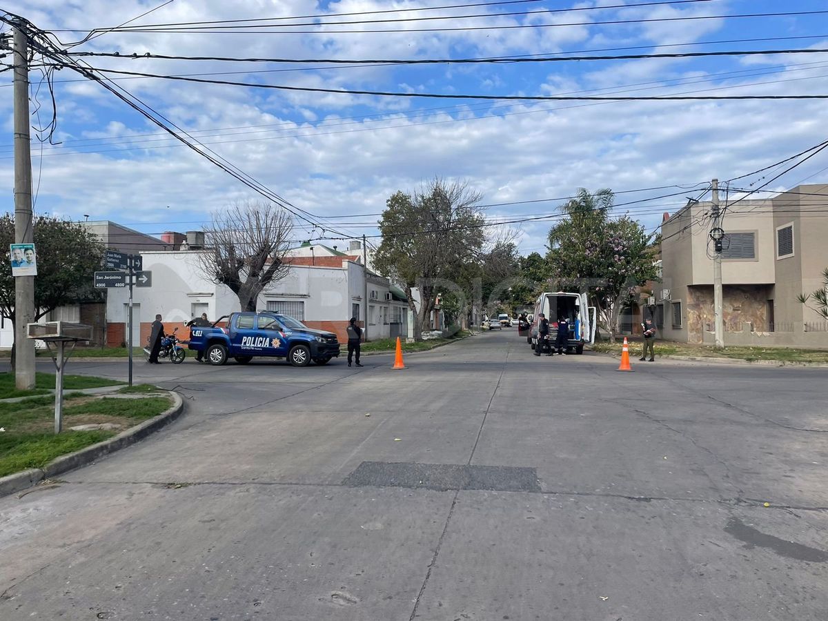 La escena del accidente. La escena del accidente.