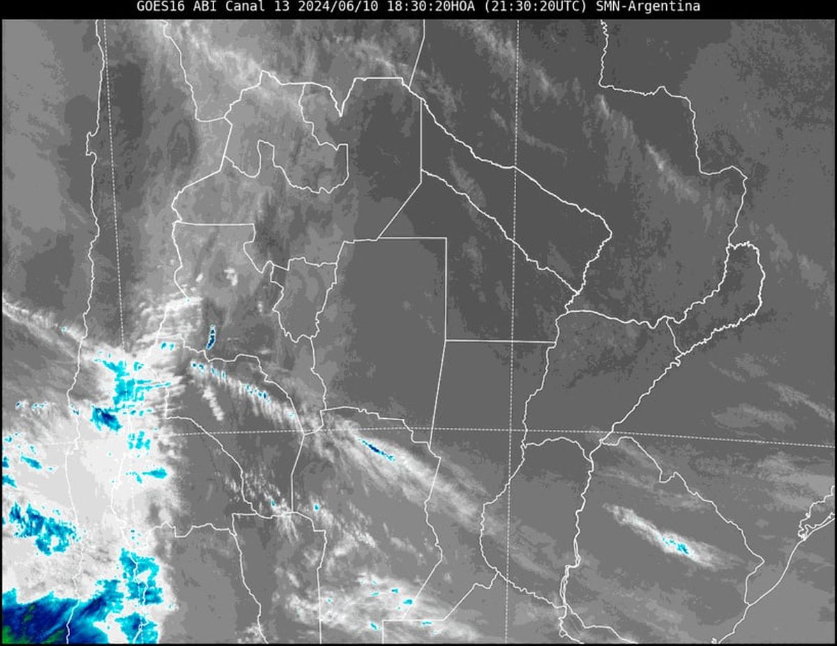 Imagen satelital del tiempo en Santa Fe. Imagen satelital del tiempo en Santa Fe.