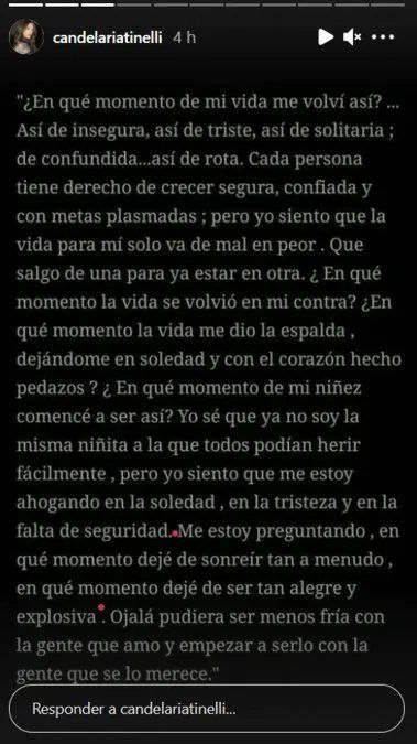 Profundo mensaje de Cande Tinelli sobre la salud de Soledad Aquino, su mamá. 
