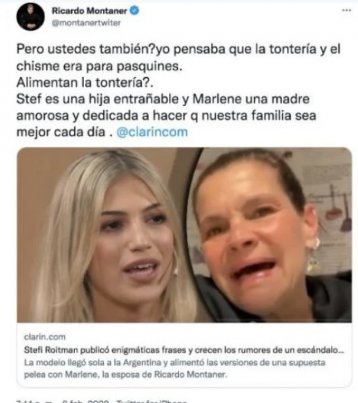 Ricardo Montaner mostr&oacute; su bronca en Twitter.