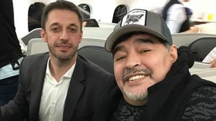 Matías Morla y Diego Maradona.