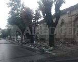 El viento comenzó el domingo a la noche y hubo ráfagas de 120 kilómetros por hora.