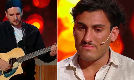 El desconsolado llanto de Tomás Holder al escuchar la canción que el hijo de Gilda le escribió a su mamá El desconsolado llanto de Tomás Holder al escuchar la canción que el hijo de Gilda le escribió a su mamá