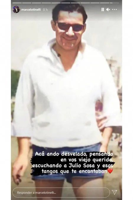 Marcelo Tinelli recordó a su papá.