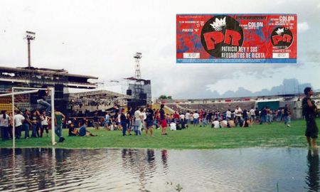 El día que los Redondos tocaron en la cancha de Colón. El día que los Redondos tocaron en la cancha de Colón.