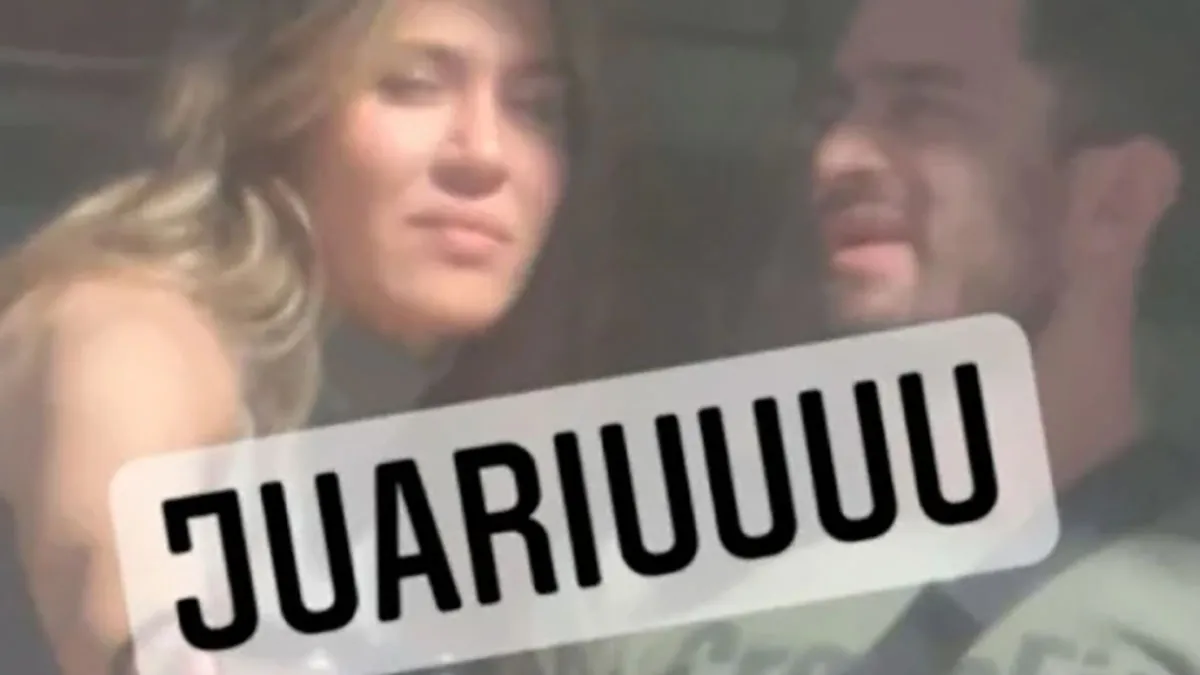 La foto de Barón y López compartida por la periodista 'Juariu'.