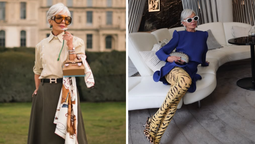 Grece Ghanem, la microbióloga de 59 años que rompe las reglas de la moda.