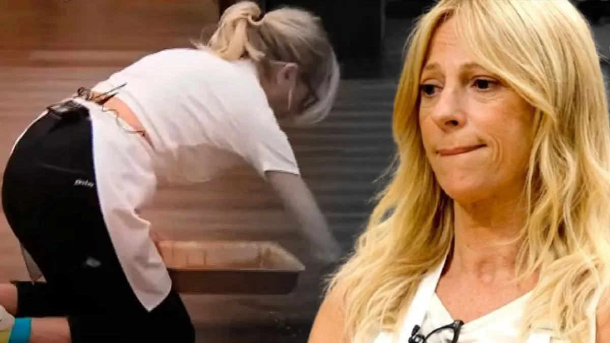 MasterChef Celebrity 2: Claudia Fontán recogió otra vez comida del piso