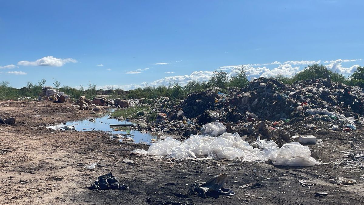 Los basurales se extienden por fuera del anillo defensivo y los residuos son alcanzados por el agua de la Setúbal ante cada crecida. Los basurales se extienden por fuera del anillo defensivo y los residuos son alcanzados por el agua de la Setúbal ante cada crecida.