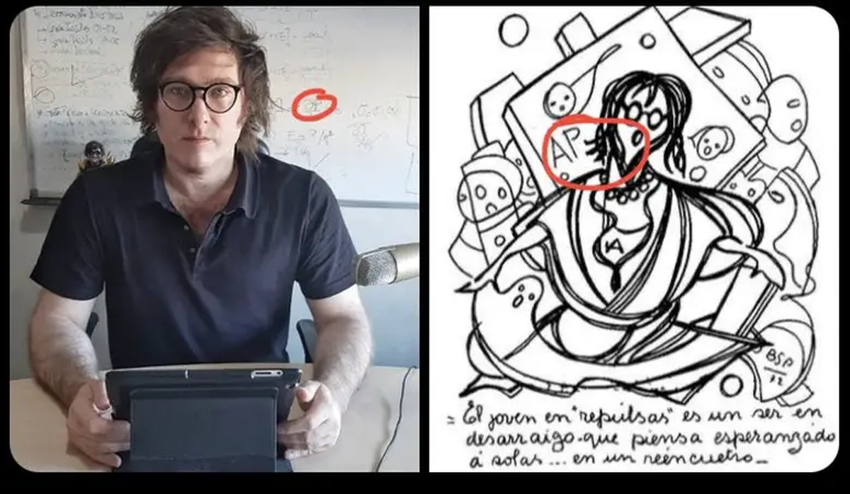 Los usuarios de Twitter señalaron similitudes entre Javier Milei y los dibujos proféticos.