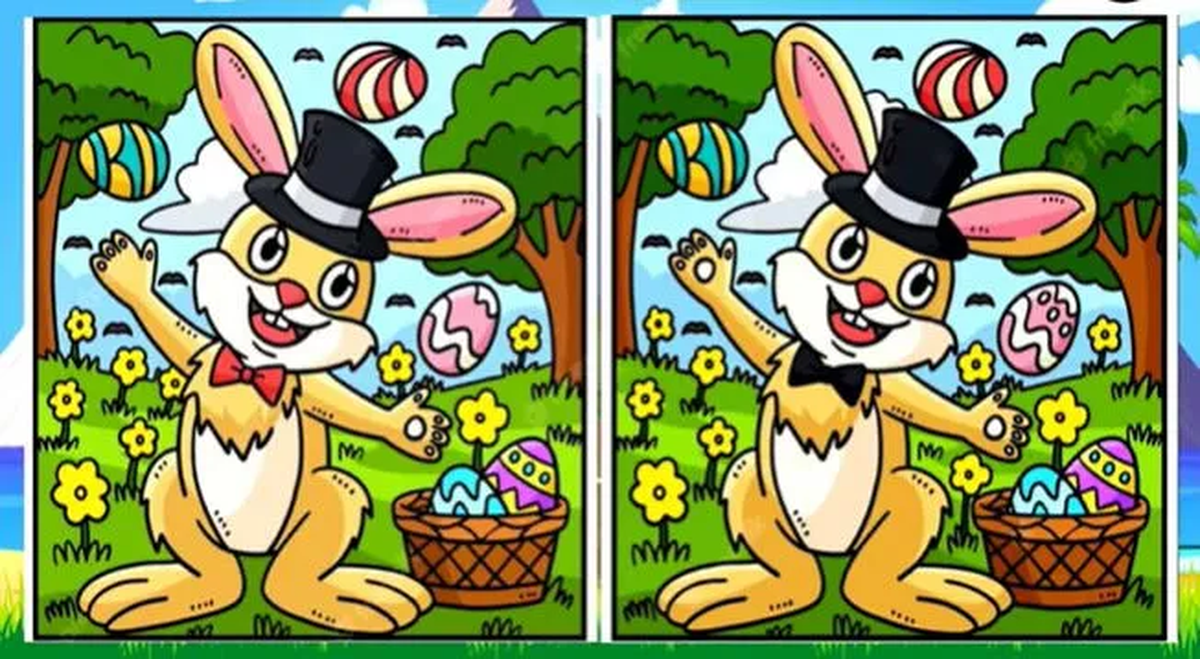 Reto visual: encontrá las diferencias en el dibujo. Reto visual: encontrá las diferencias en el dibujo.