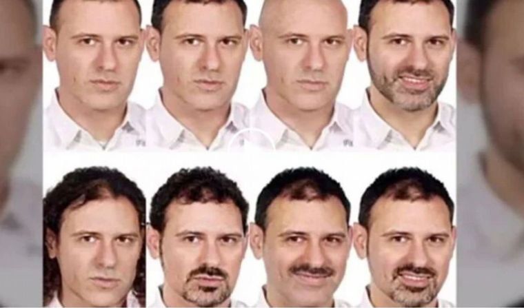 Diferentes identikits del presunto infanticida