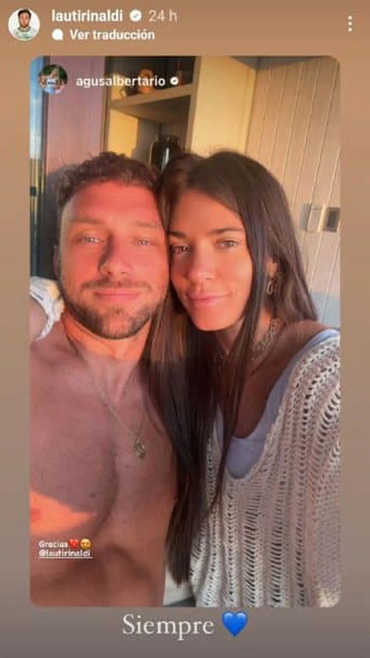 Agustina Albertario blanqueó su romance con Lautaro Rinaldi. Agustina Albertario blanqueó su romance con Lautaro Rinaldi.