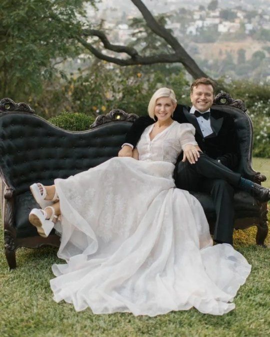 El hijo de Robin Williams con su flamante esposa.