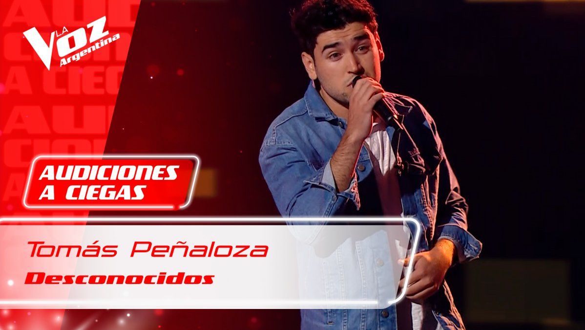 El participante de La Voz Argentina cantó "Desconocidos" de Mau y Ricky.