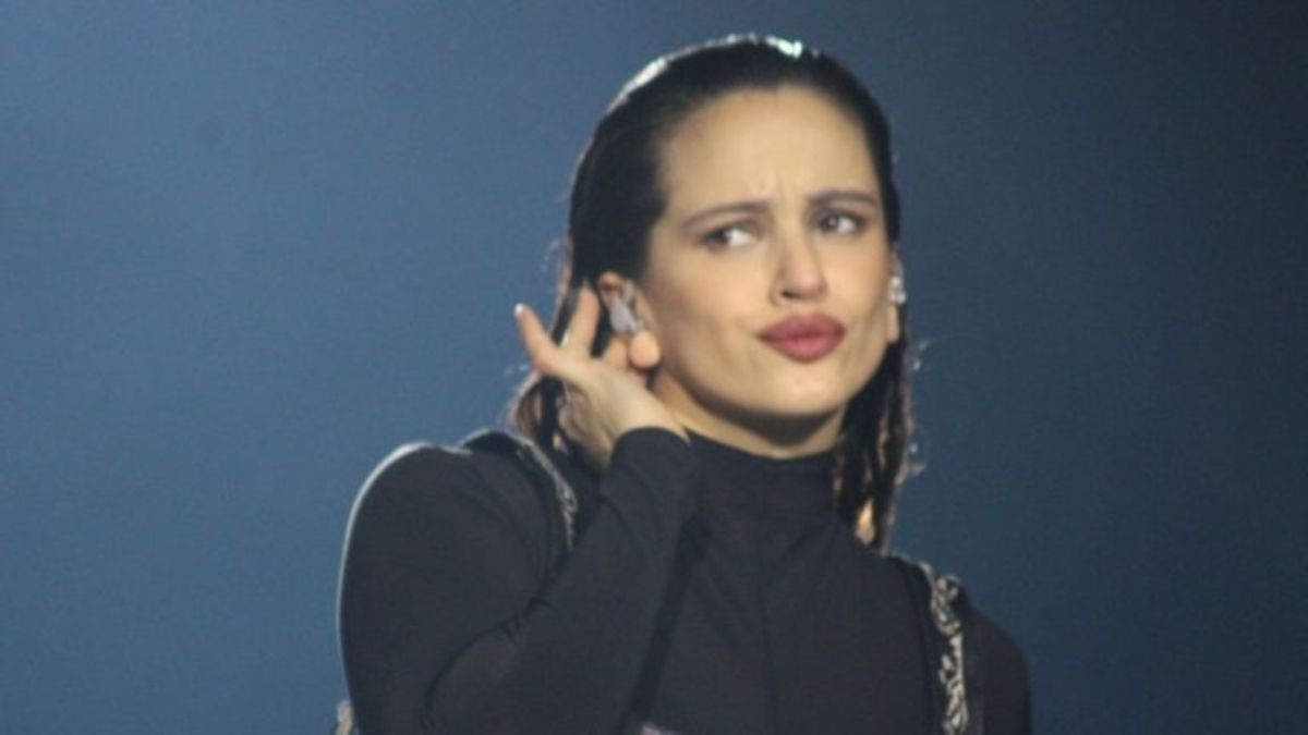 Rosalía saludó a un seguidor con la bandera argentina durante su presentación en Chile y provocó el rechazo de la audiencia.