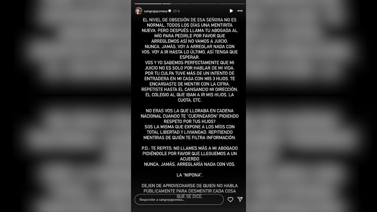 La China Suárez apuntó contra Yanina Latorre en sus redes sociales. La China Suárez apuntó contra Yanina Latorre en sus redes sociales.
