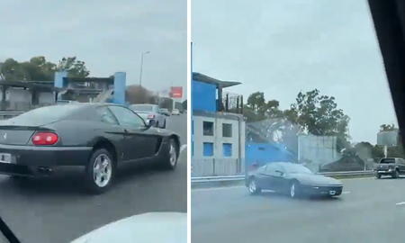 Una Ferrari fue captada haciendo una peligrosa maniobra en plena Avenida de Buenos Aires. Una Ferrari fue captada haciendo una peligrosa maniobra en plena Avenida de Buenos Aires.