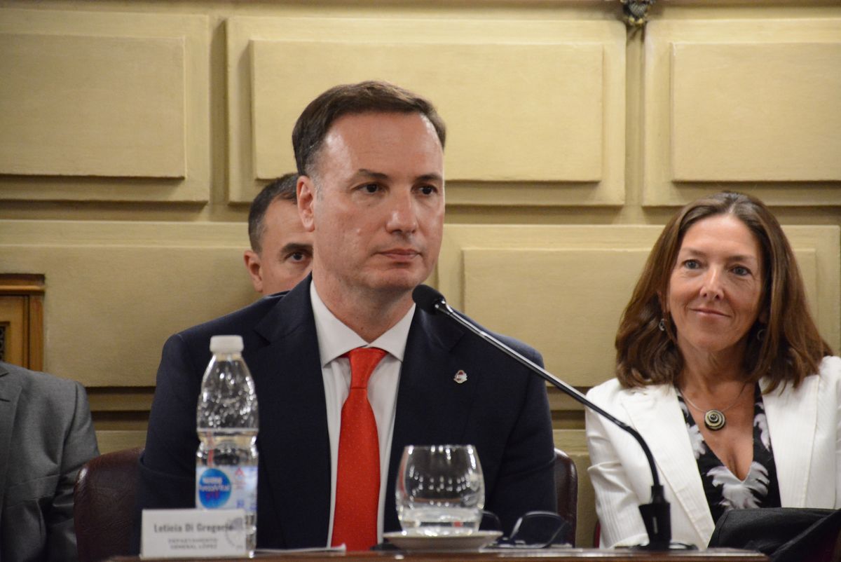 Lisandro Enrico en la asunción de Maximiliano Pullaro Lisandro Enrico en la asunción de Maximiliano Pullaro