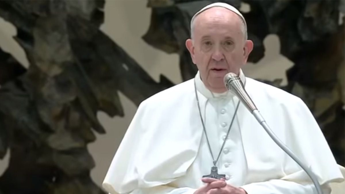 Captura del video de la audiencia general del Papa Francisco del 28 de octubre