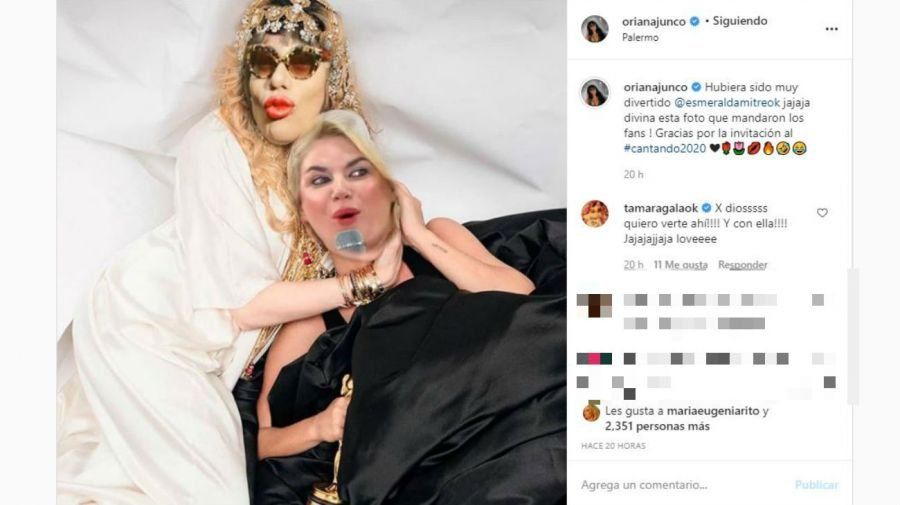 Foto captura del instagram de Oriana Junco