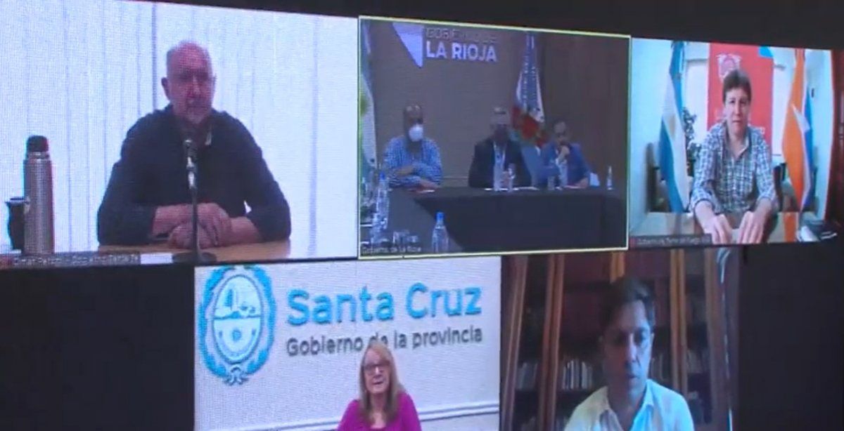 Omar Perotti asistió de forma virtual a la reunión de Alberto Fernández con algunos gobernadores.