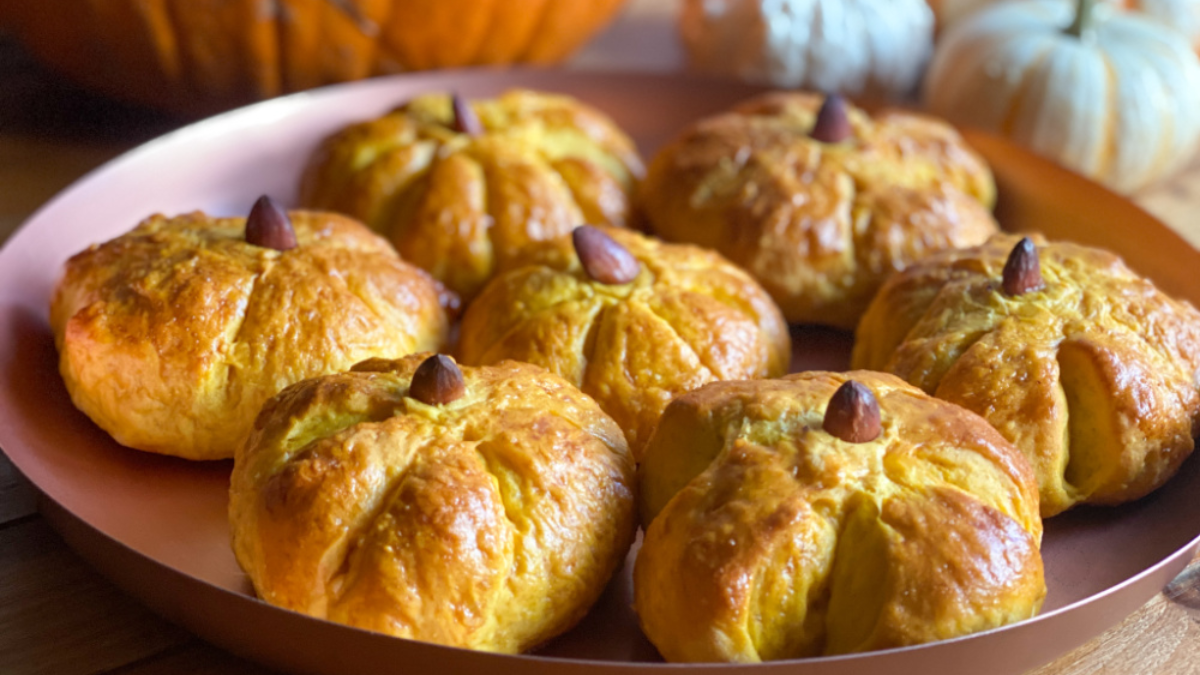 Pan de calabaza en sartén.