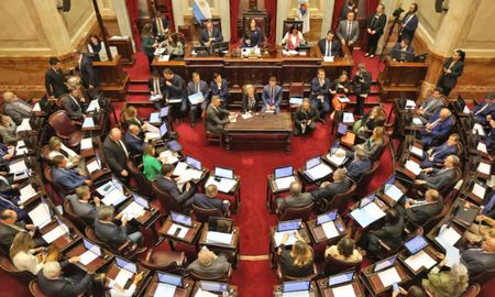 El Senado de la Nación en la sesión que trató la Ley de Glaciares. El Senado de la Nación en la sesión que trató la Ley de Glaciares.