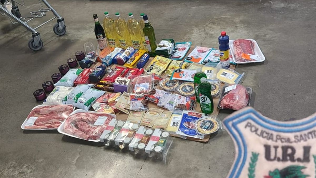 El botín contenía alimentos